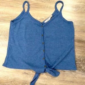 Blue Crop Top